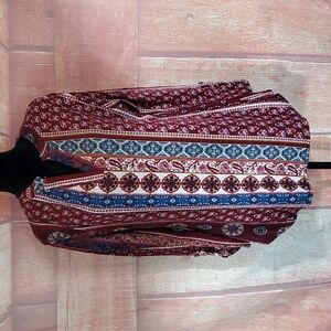 WinWin Kaleidoscope  Button Sleeve Tunic